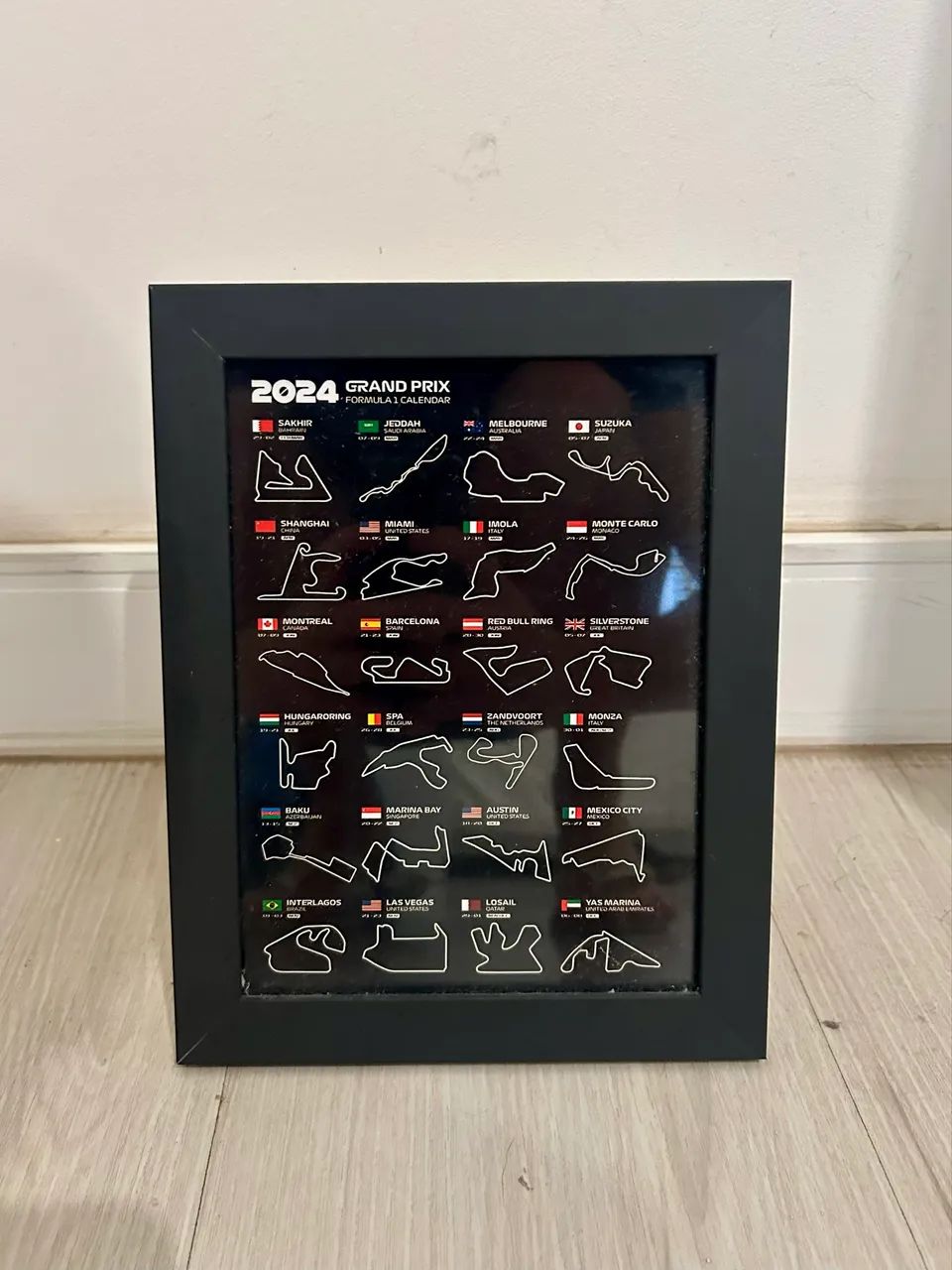 Quadro Fórmula 1 2024-2025