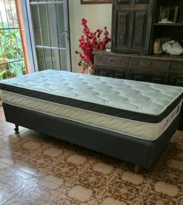 Conjunto box e colchão Ortocrin, série 121. Pouquíssimo uso. - Foto 3