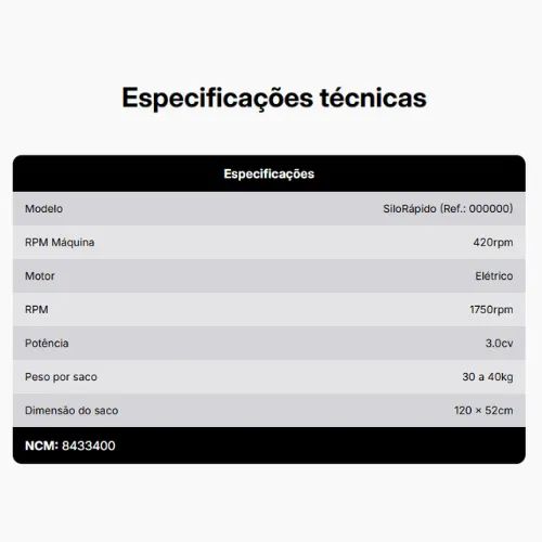 ENSACADEIRA SILO RAPIDO C/ BASE +  MOTOR A GASOL 6.5CV LABOREMUS - Foto 4