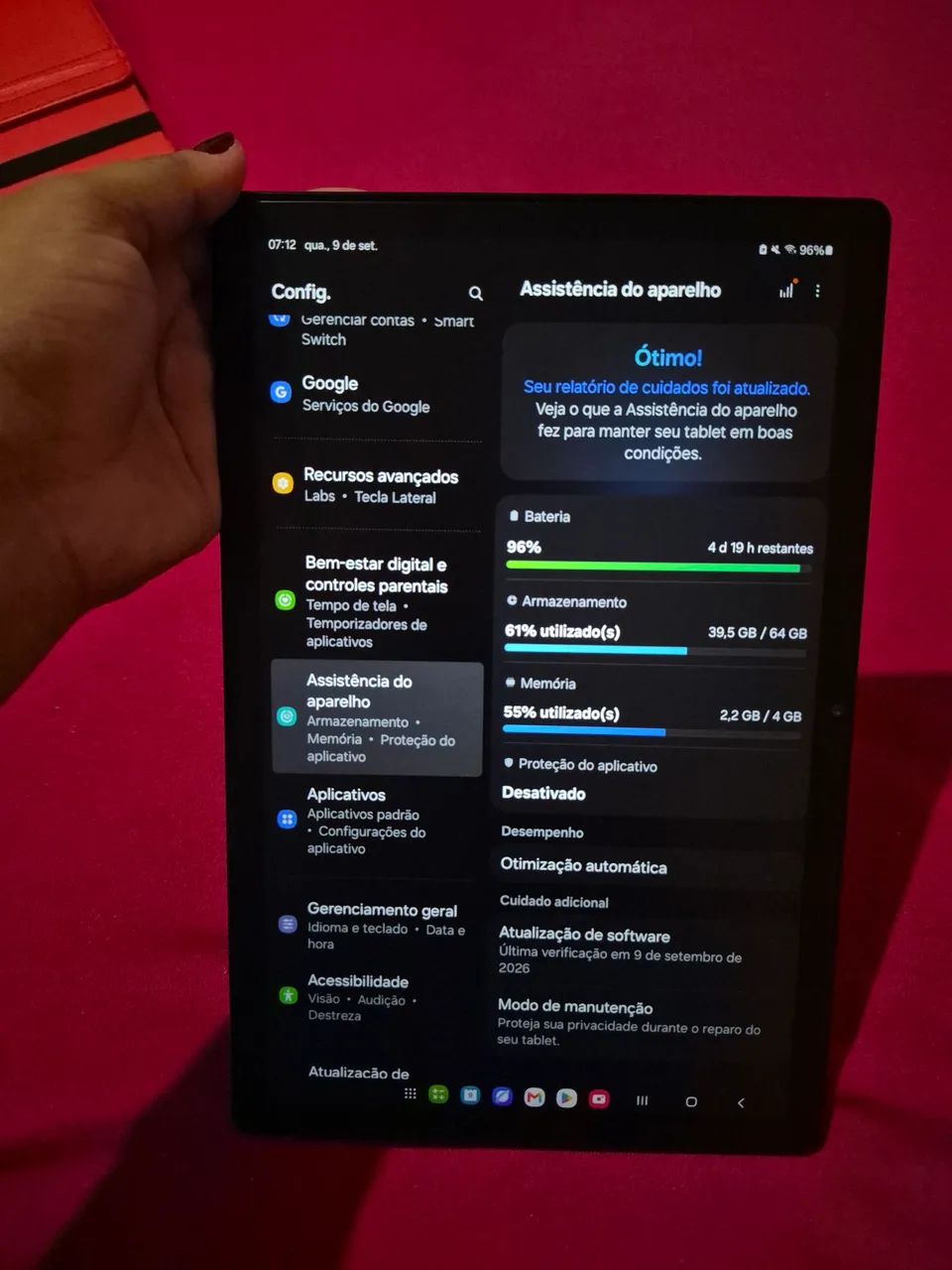 Tablet Samsung Galaxy Tab A8 10.5" Wi-Fi 64GB - Perfeito Estado - Foto 4