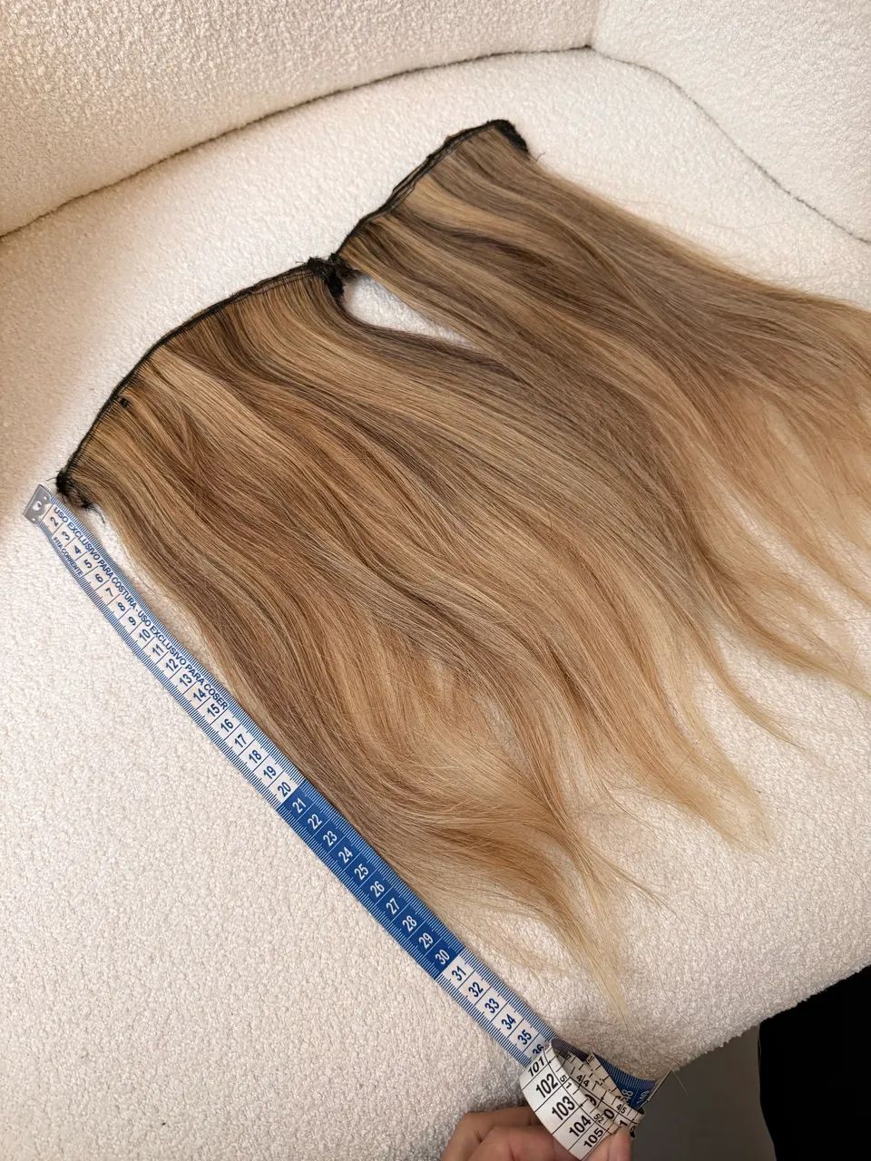CABELO LOIRO HUMANO PREMIUM /2 TELAS PRONTAS - Foto 2