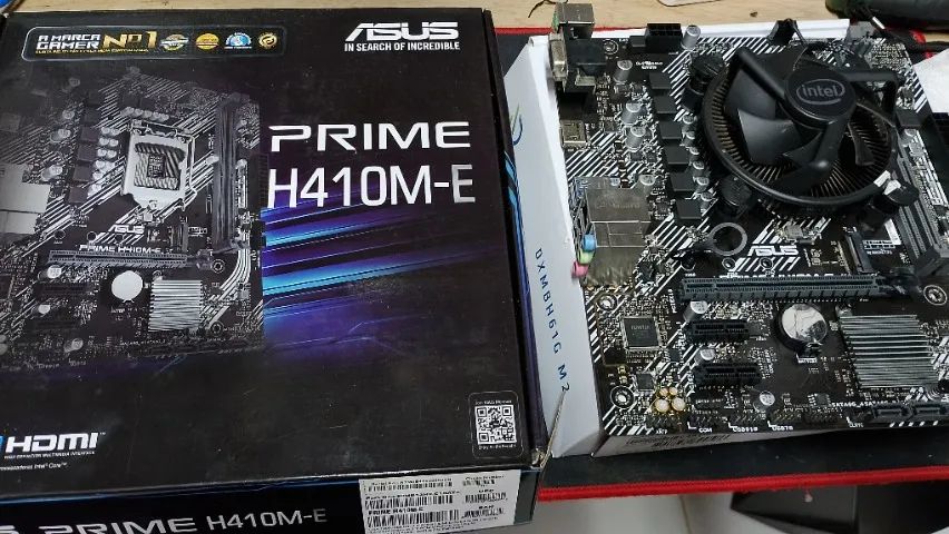 Placa mãe Asus H410M-E + Processador  I3 10100F  - Foto 3