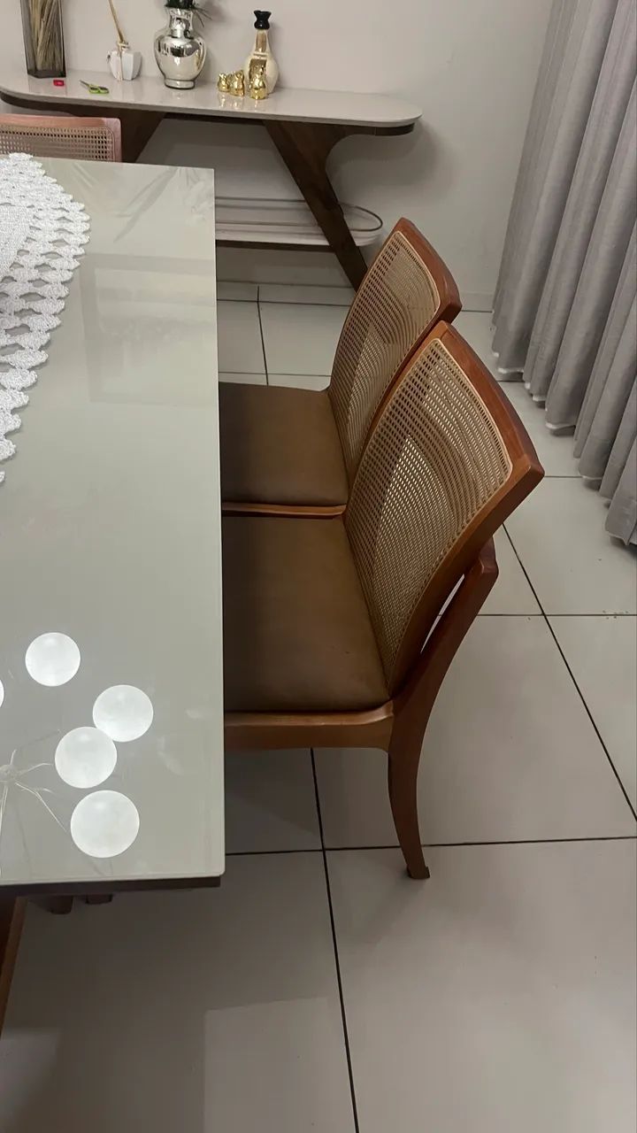 Mesa de jantar 6 cadeiras - Foto 4