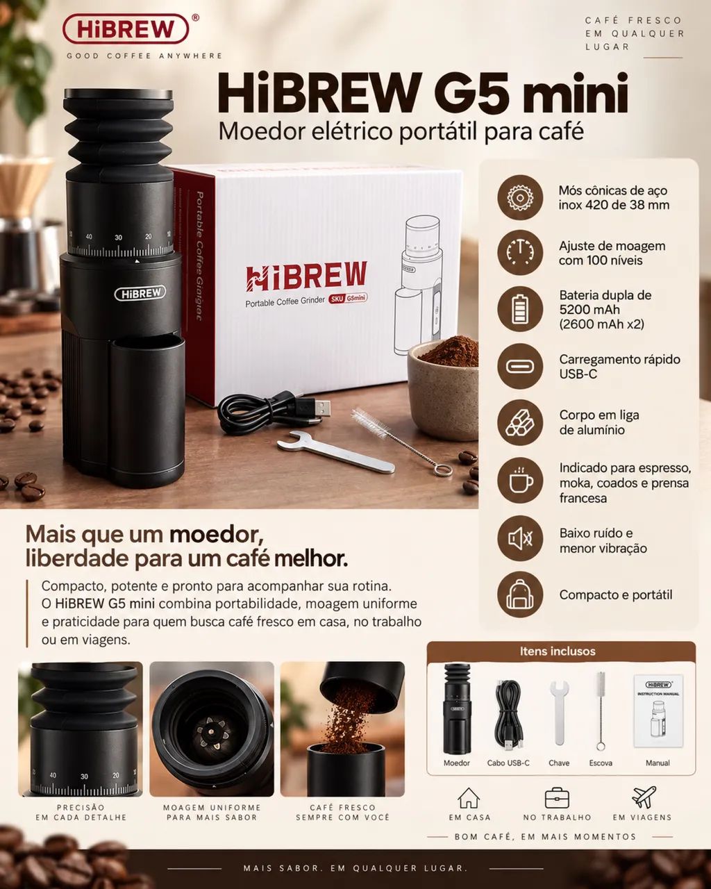 Moedor G5 Mini Hibrew  - Foto 3