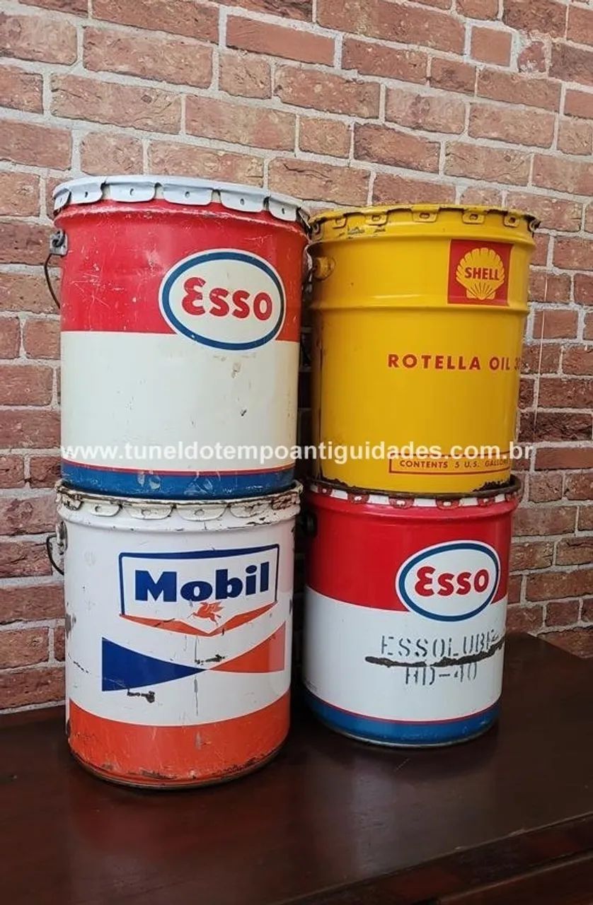 Latas óleo Antigas - Foto 2
