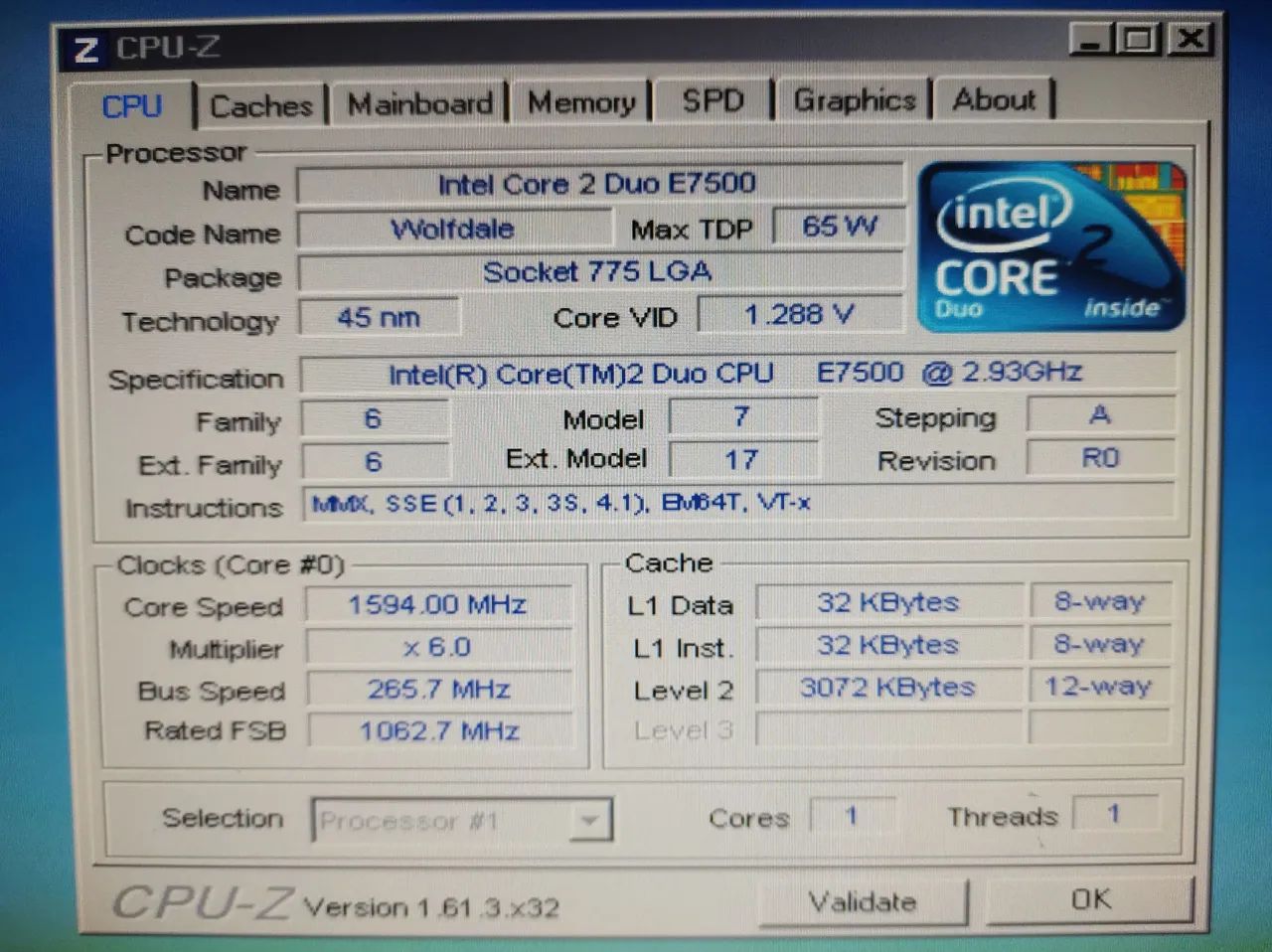 Processador Intel Core 2 Duo E7500 - Testado e funcionando 100%! - Foto 3