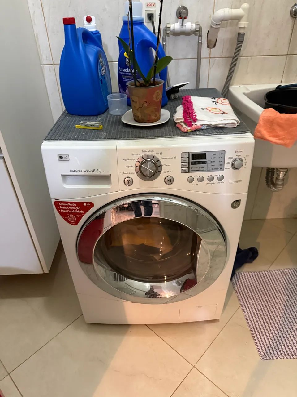 Lava e seca LG 220 V - 8,5kg  - Foto 3