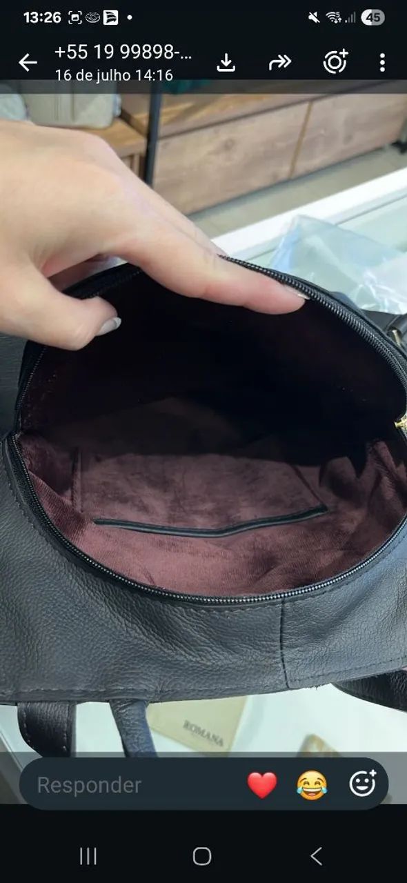 Mochila couro  - Foto 2