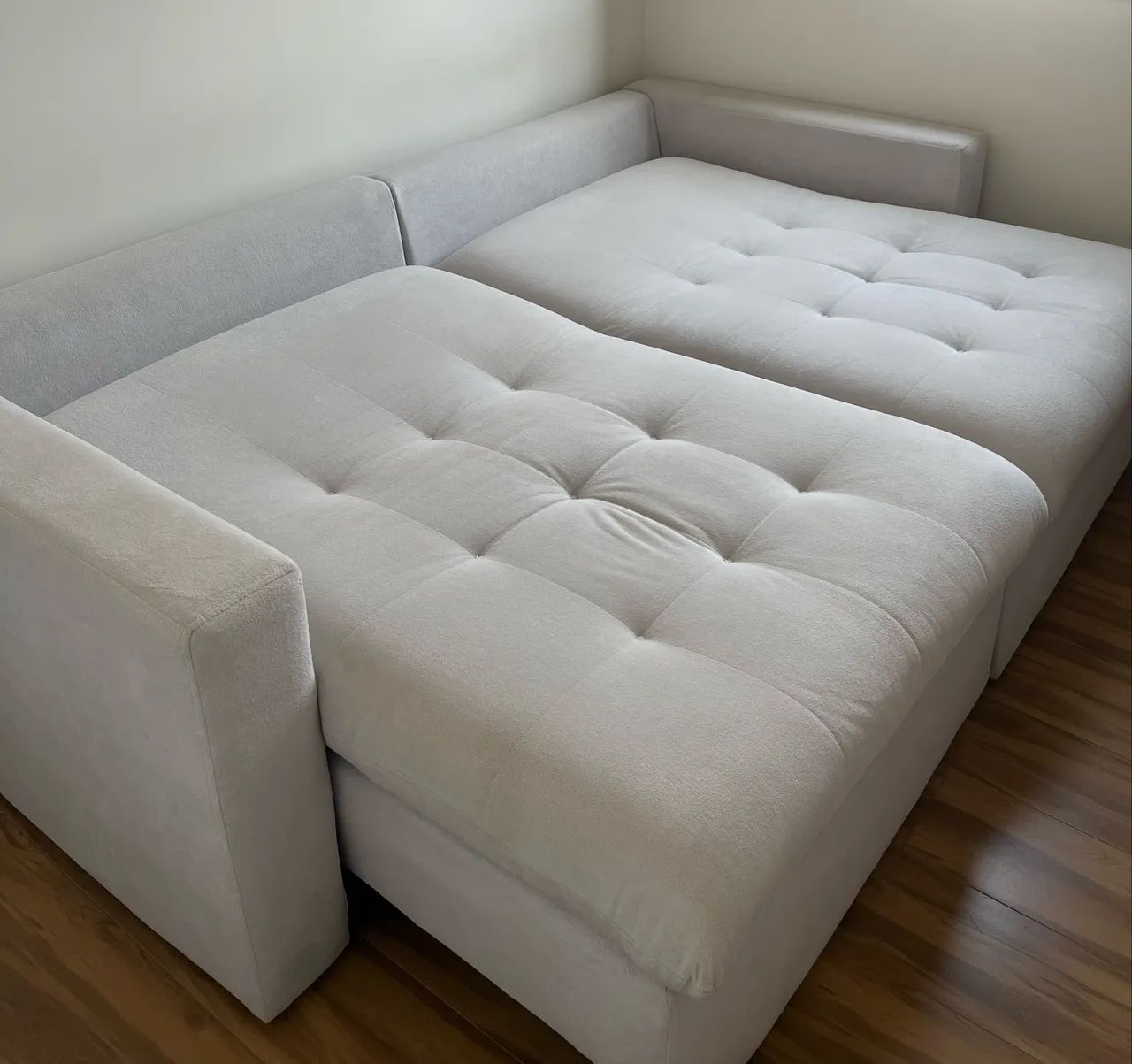 Sofá Cama Cinza claro (2,30 m)  - Foto 3