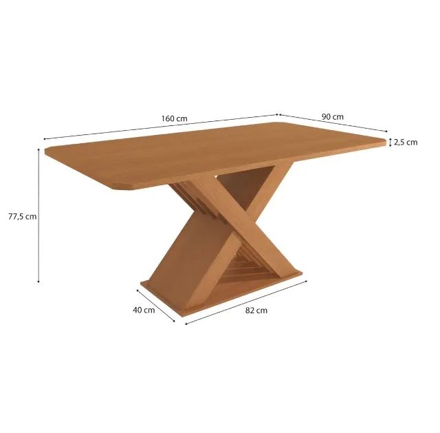 Mesa de Jantar Canelvitta 160 cm - Foto 3