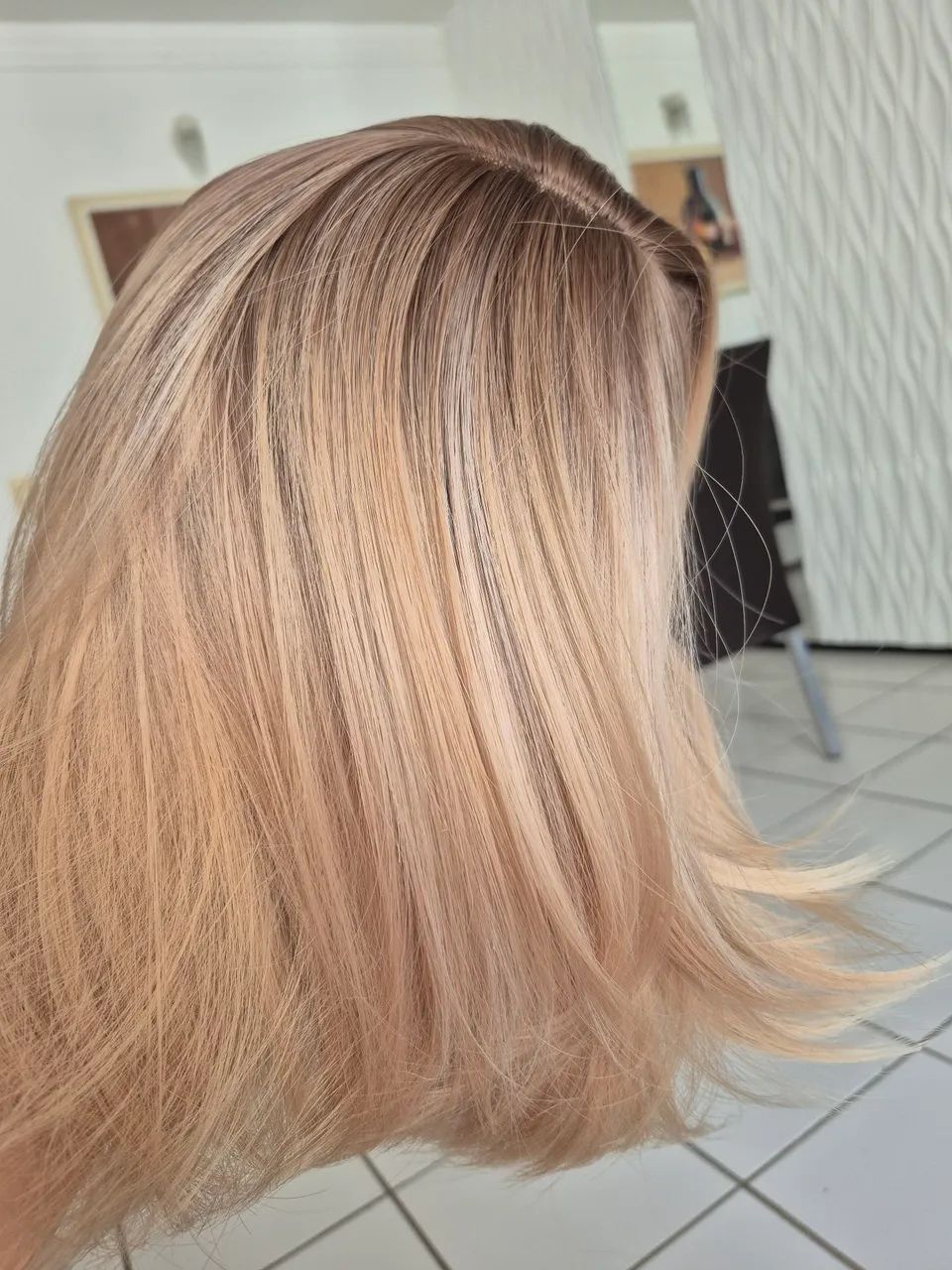 Lace sintética loira
