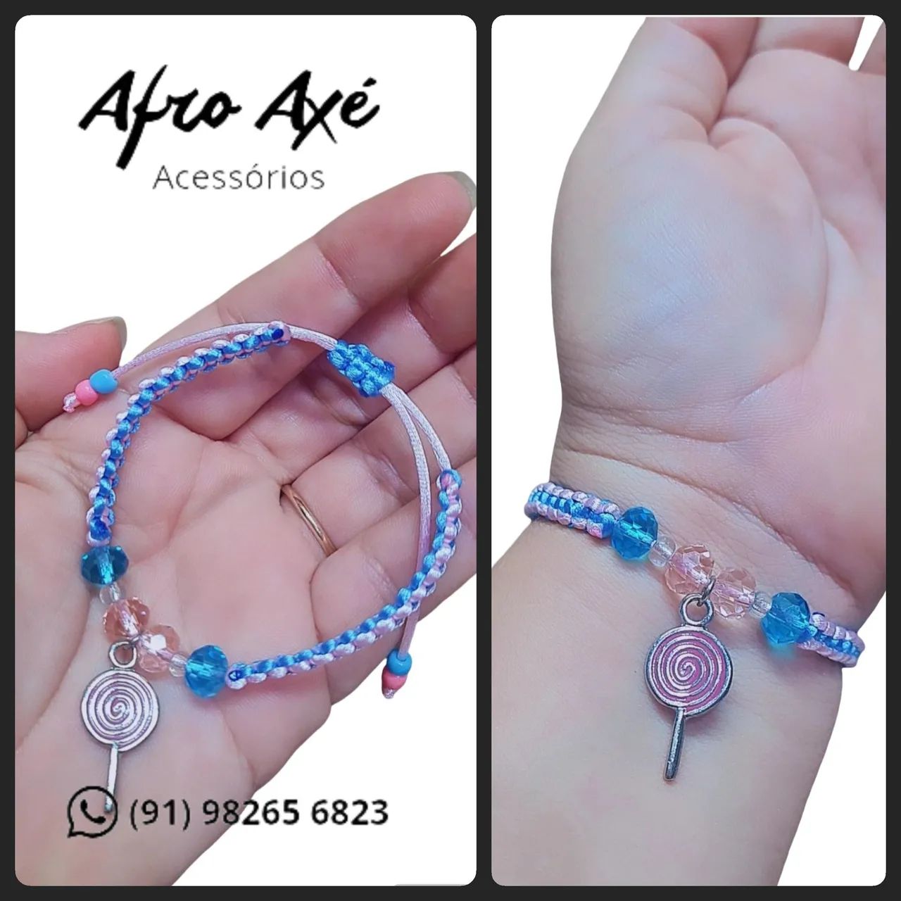Pulseira Artesanal em Macramê  - Foto 4