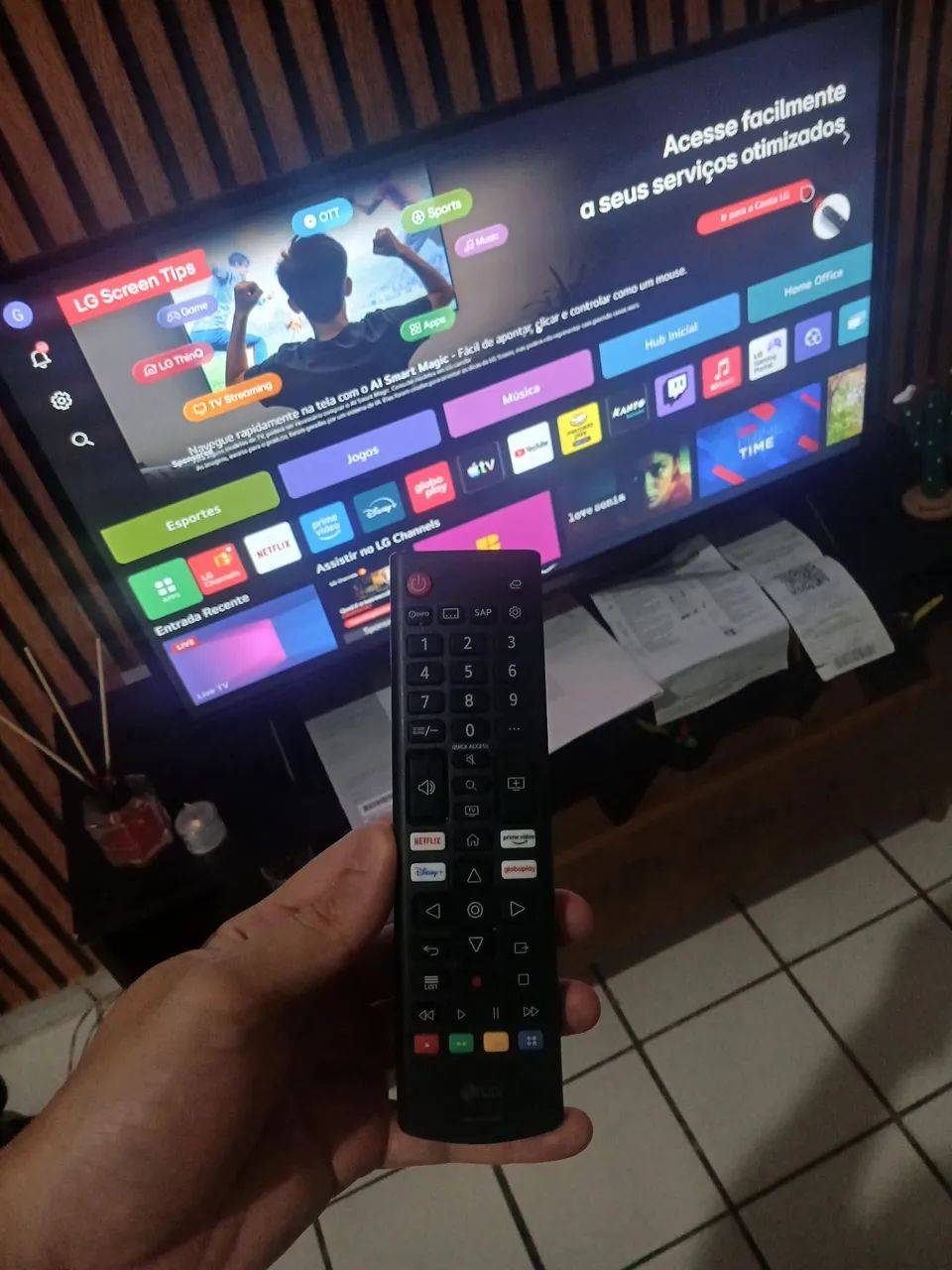 SMART TV LG WebOS 32 Polegadas (NOVA COM NOTA FISCAL E GARANTIA EXTENDIDA) - Foto 3