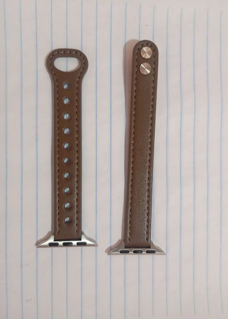 Kit 2 pulseiras de couro para Smartwatch 38/40 e 41mm. - Foto 3