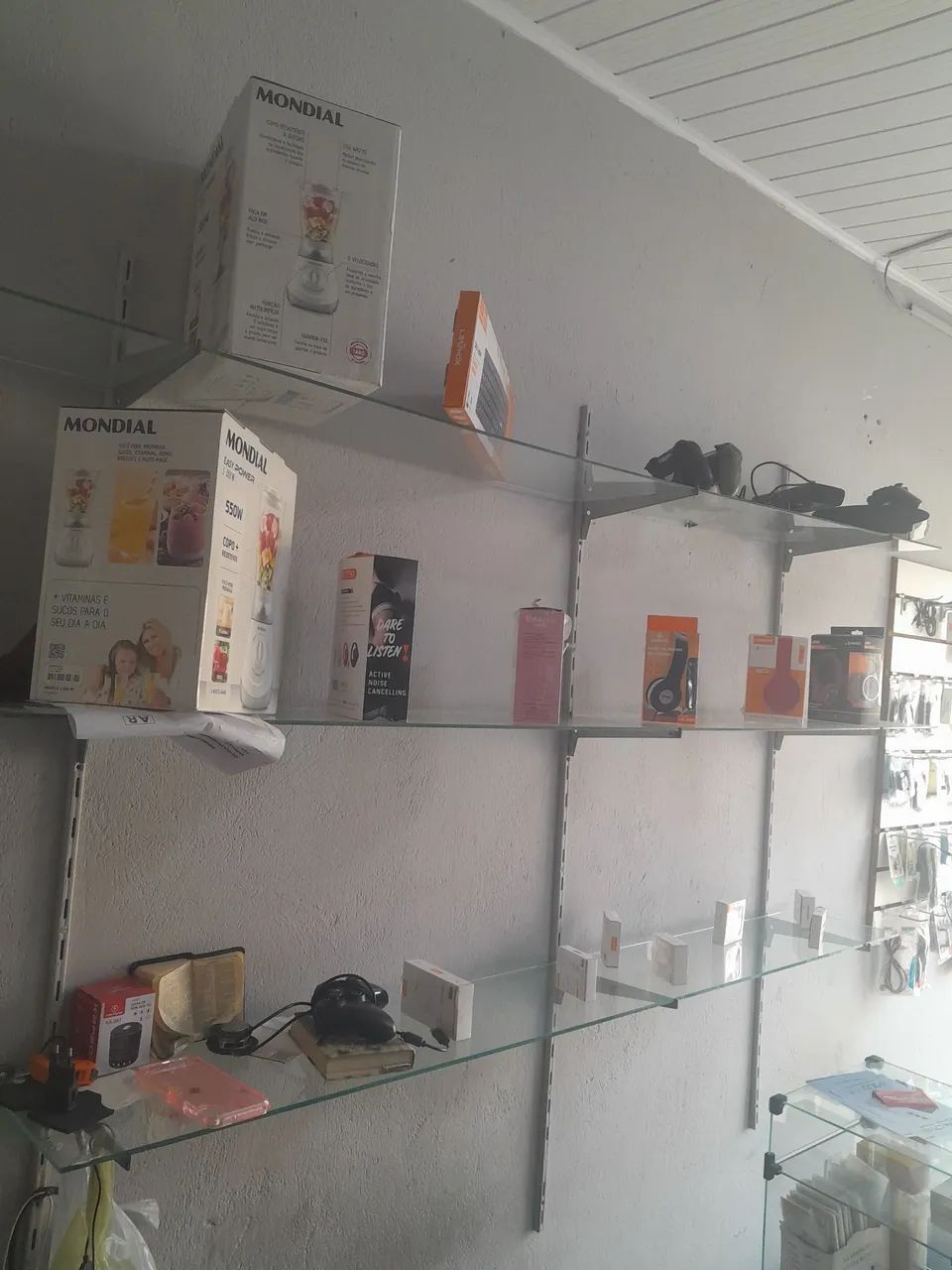 Prateleira de vidro completa 