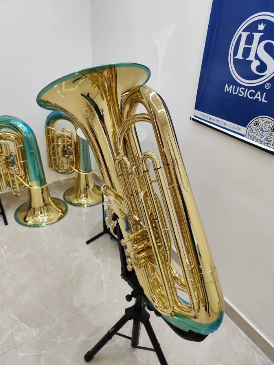 Tuba 4/4 Hs Musical R752 Sib - Lançamento - NOVA - Aceito trocas - Parcelo 18x - Foto 5