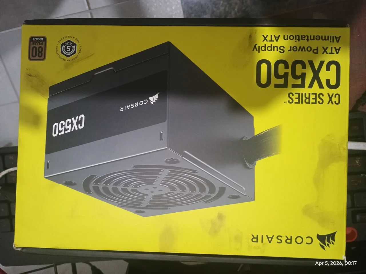 Fonte real Corsair 5500418416943988756481