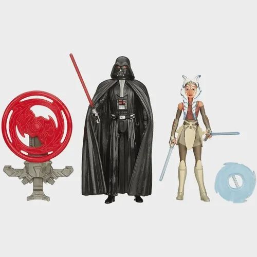 Boneco Star Wars Darth Vader e Ahsoka Tano Original Hasbro Colecionável - Foto 2
