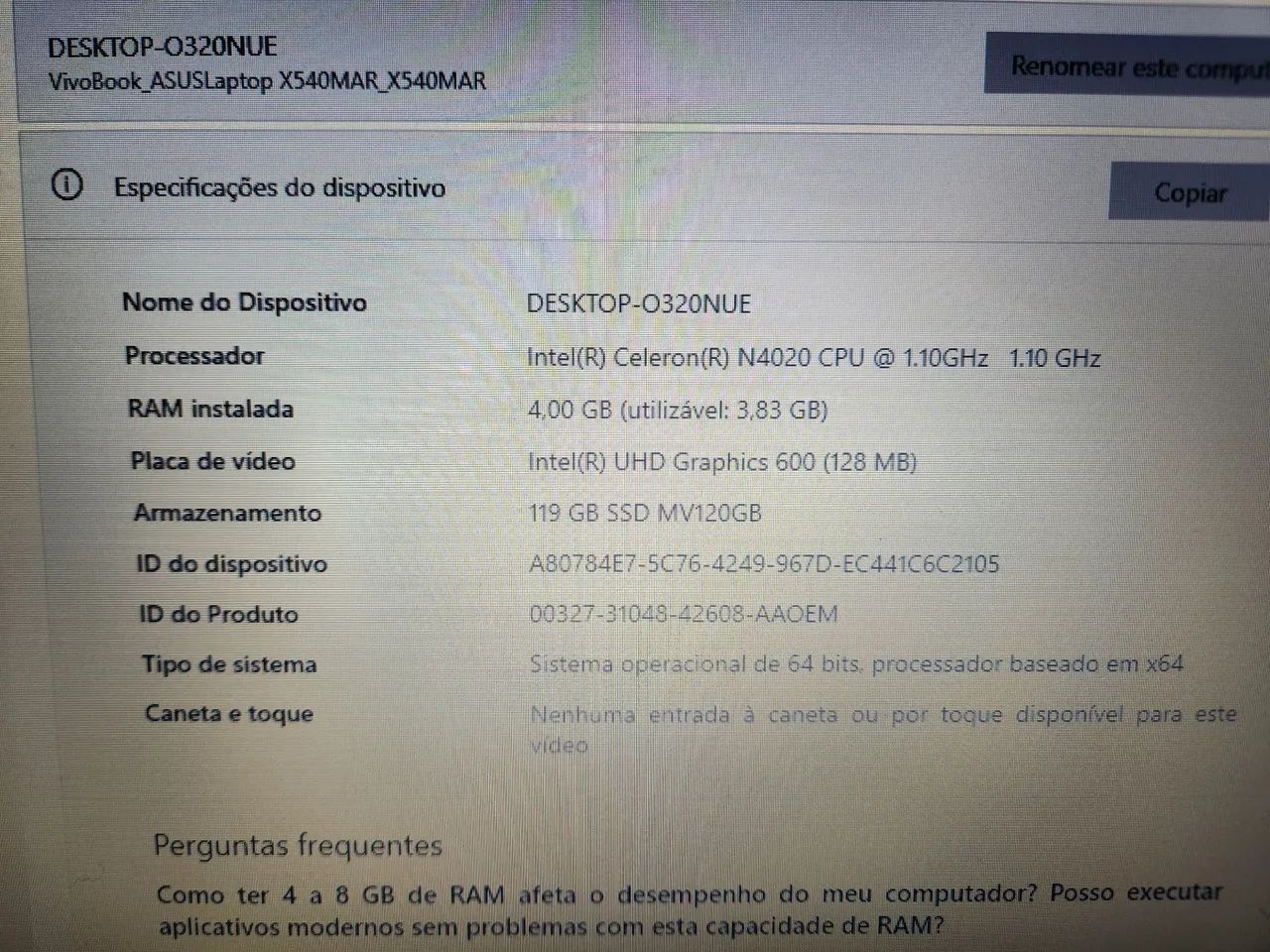 Notebook Asus X543M (Celeron, 4gb) - Foto 5