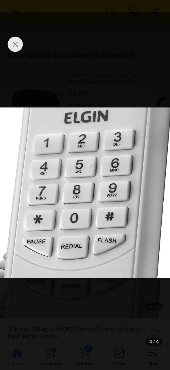 Telefone Elgin Com fio TCF-1000  - Foto 4
