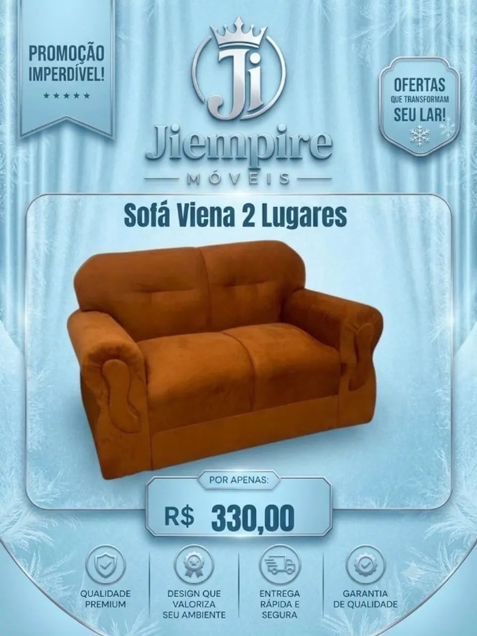 Sofá 2 lugares 