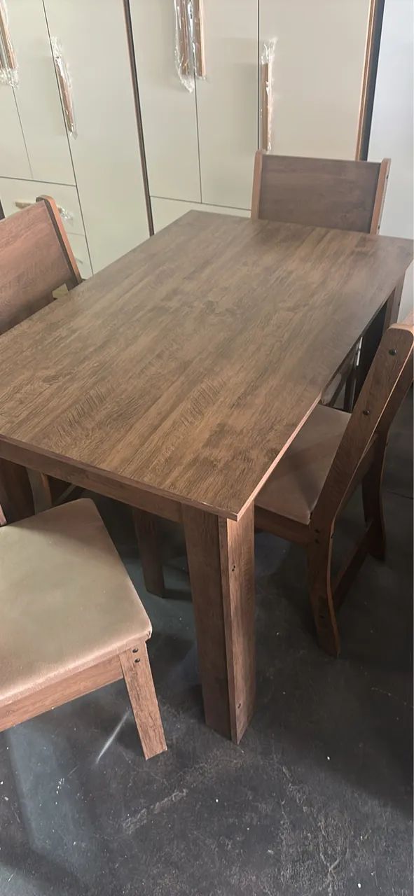Mesa com 4 cadeiras / NOVO / entregamos  - Foto 3