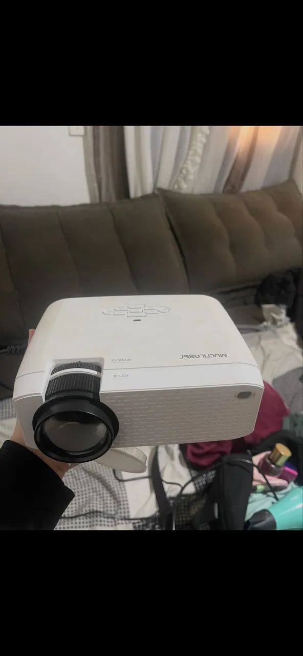 Projetor Smart Screen Linux Multilaser 1800 Lumens Pj002 Cor Branco - Foto 3