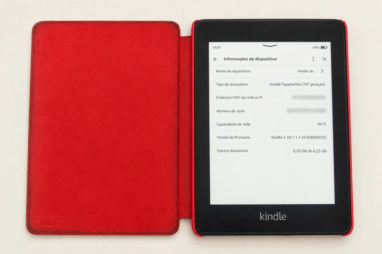 Kindle Paperwhite 10ª geração 8 GB + capa Amazon - Tablets e E
