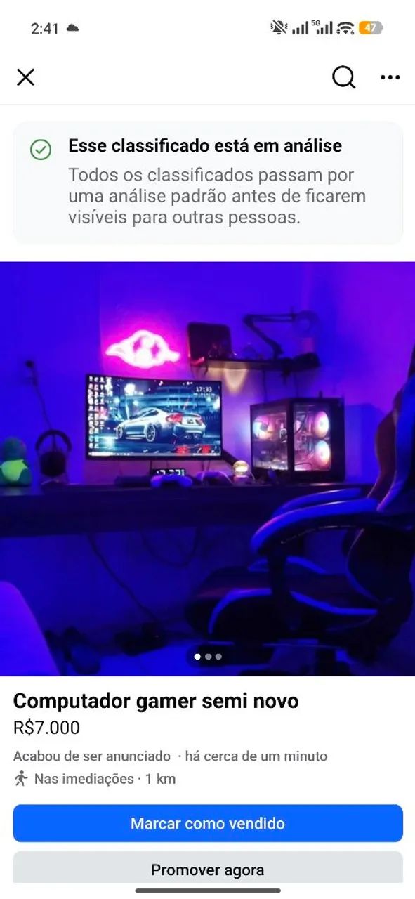 Vendo computador gamer completo