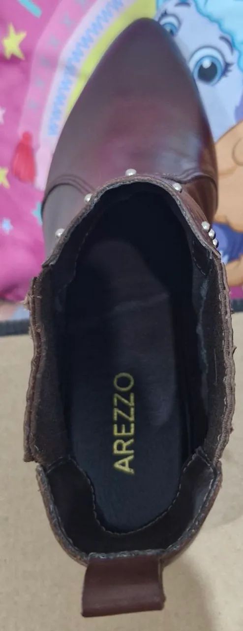 Bota couro Arezzo - Foto 3