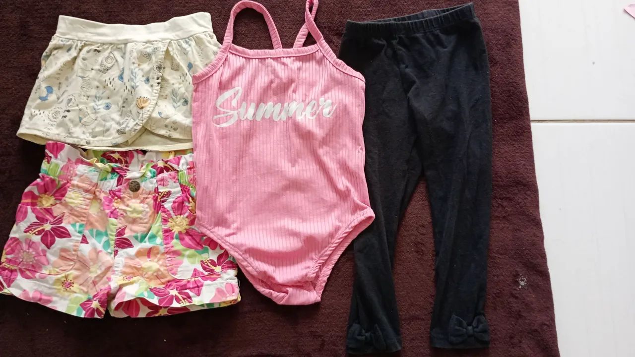 Lote de roupa tamanho tamanho 2 menina - Foto 4