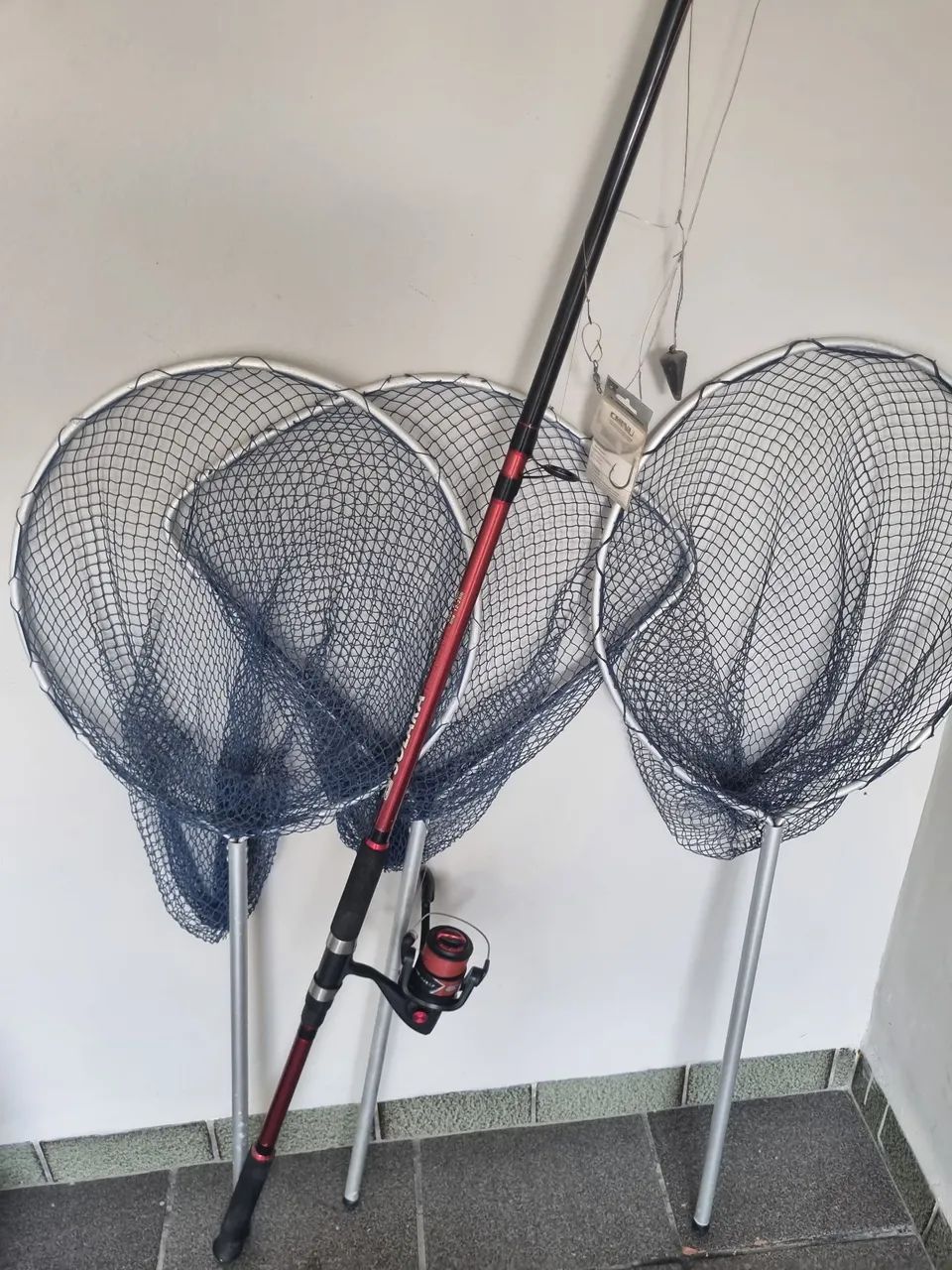 Vara pesca com três pulsar 