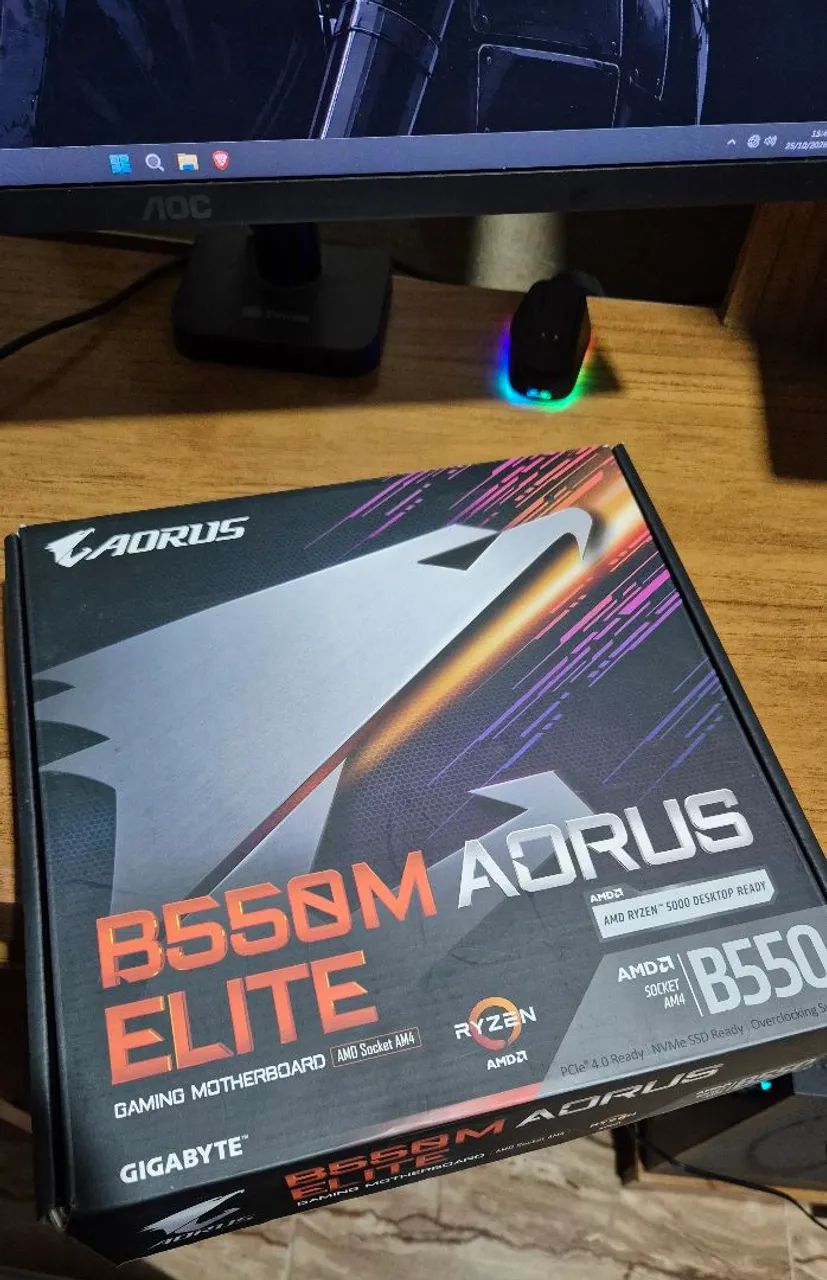 Placa mãe Aorus B550M Elite