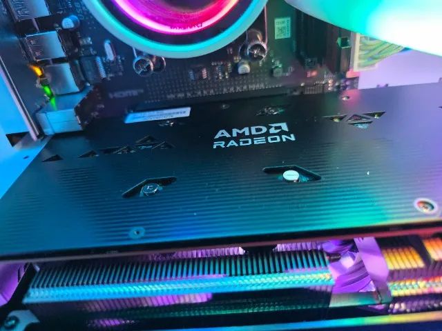 PC Gamer Branco com RX 7600 novo - Foto 3