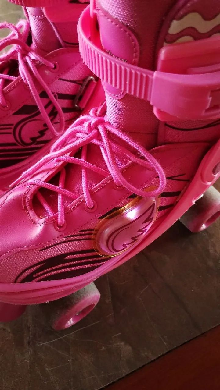 Patins fênix Rosa  - Foto 4