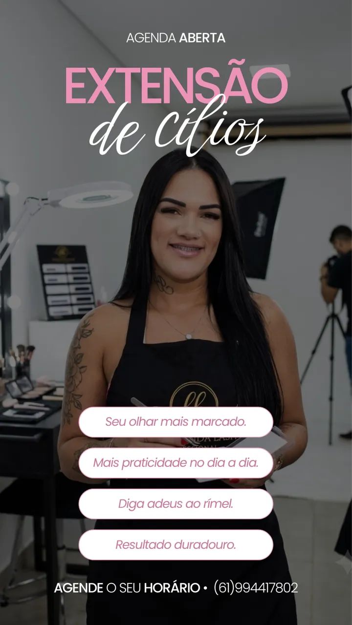 Extensão de cílios 