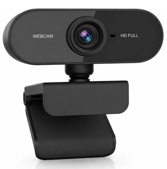 Webcam Full HD 1080p com Microfone Embutido USB