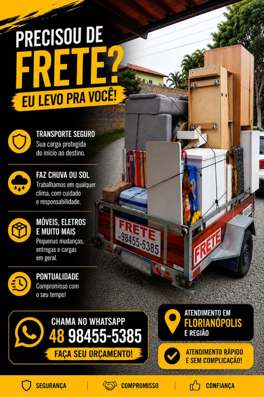 Frete Rápido, seguro em Florianópolis e região 
