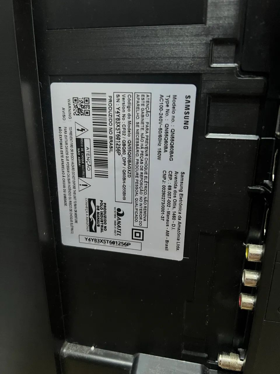 Smart tv Samsung 4k 55 polegadas QN55Q60BA - Foto 2