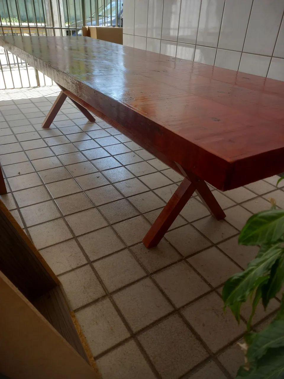 Mesa rustica de madeira - Foto 3