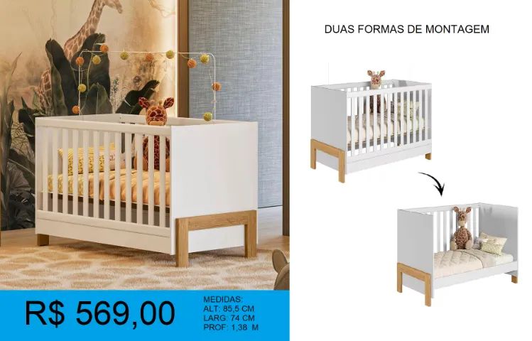 Comoda infantil branca - a pronta entrega 
