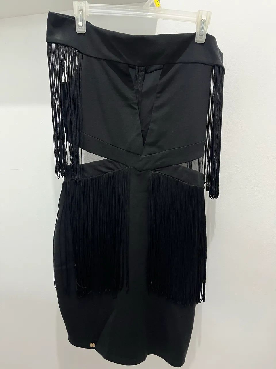 Vestido preto franjas  - Foto 3