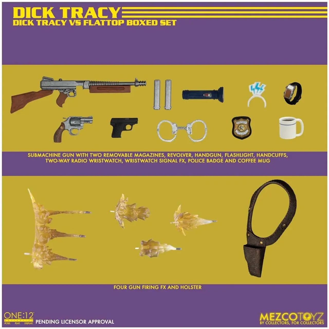 Mezco 2Pack Deluxe Dick Tracy and Flattop - Foto 4