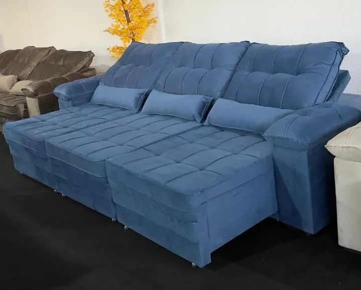 Sofá Retrátil e Reclinável 2.90 Mts Qualidade e Conforto Várias Cores  - Foto 3