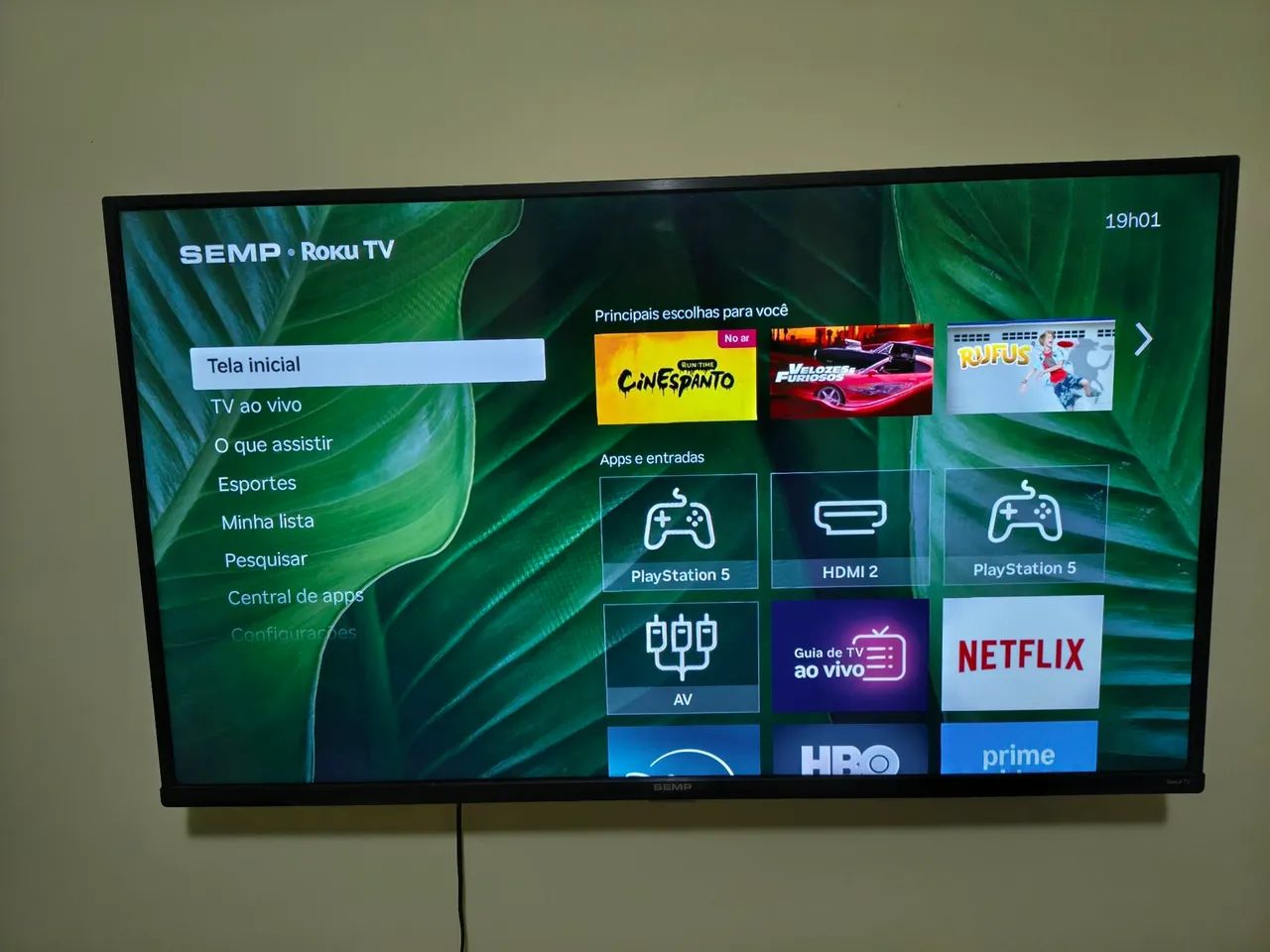Televisão 43 polegadas roku
