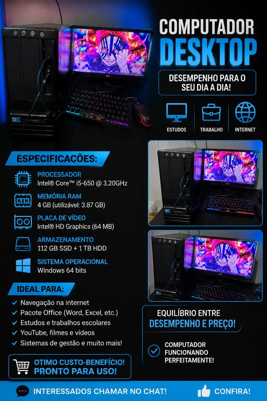 CPU COMPLETA i5 HD de 1TB - Foto 2