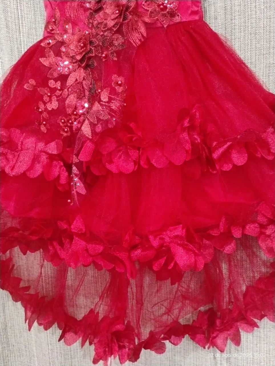 Vestido de festa vermelho