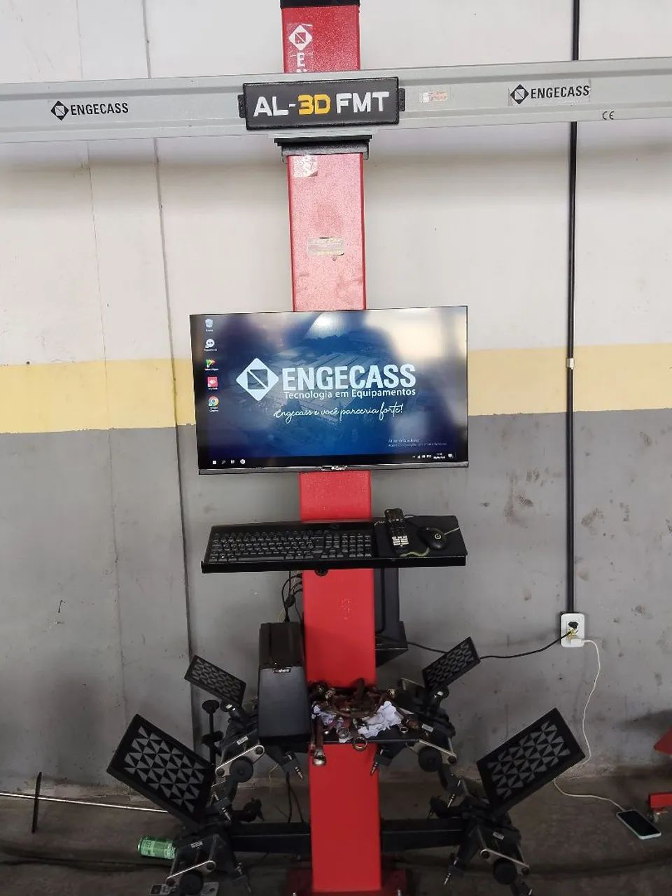 Vendo alinhamento 3D completo com rampa de 4T elétrica, Estado de novo 3 meses de uso.  - Foto 2
