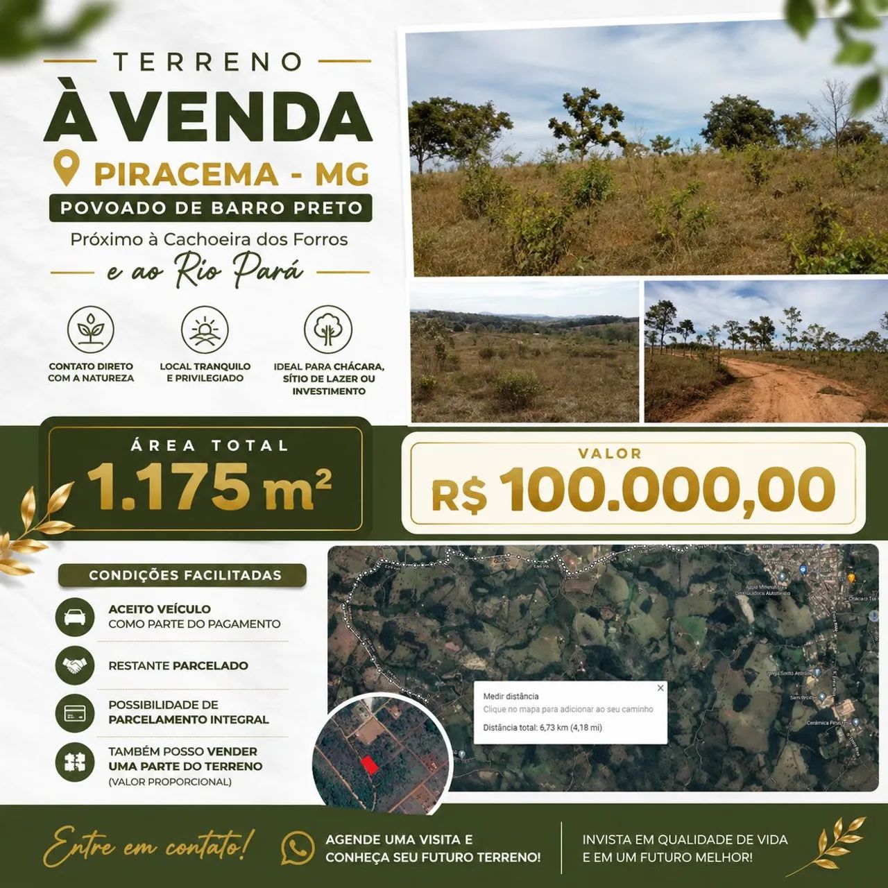 ? TERRENO À VENDA - PIRACEMA/MG - Foto 3