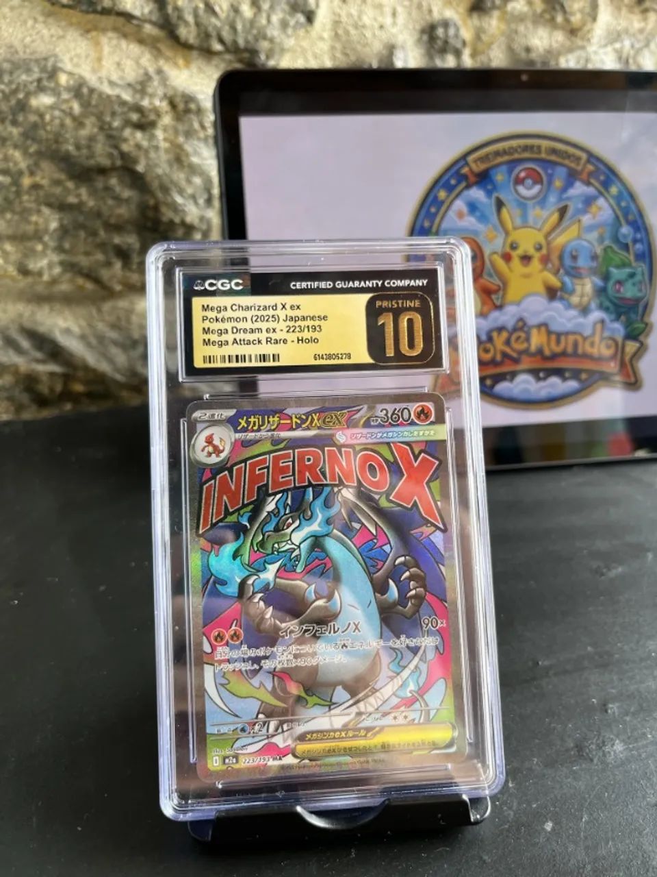 Mega Charizard X ex (223/193) CQC 10 PRISTINE